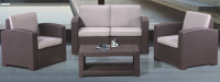 Комплект мебели RATTAN Premium 4 из дивана, двух кресел и стола Комплект мебели RATTAN Premium 4 из дивана, двух кресел и стола