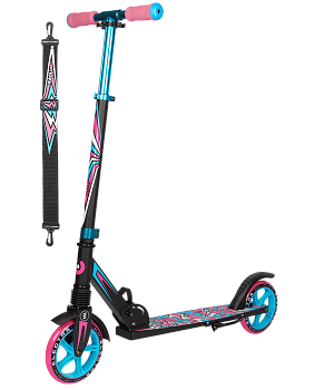 Самокат 2-колесный Electra 180 мм, голубой/розовый Самокат 2-колесный Electra 180 мм, голубой/розовый